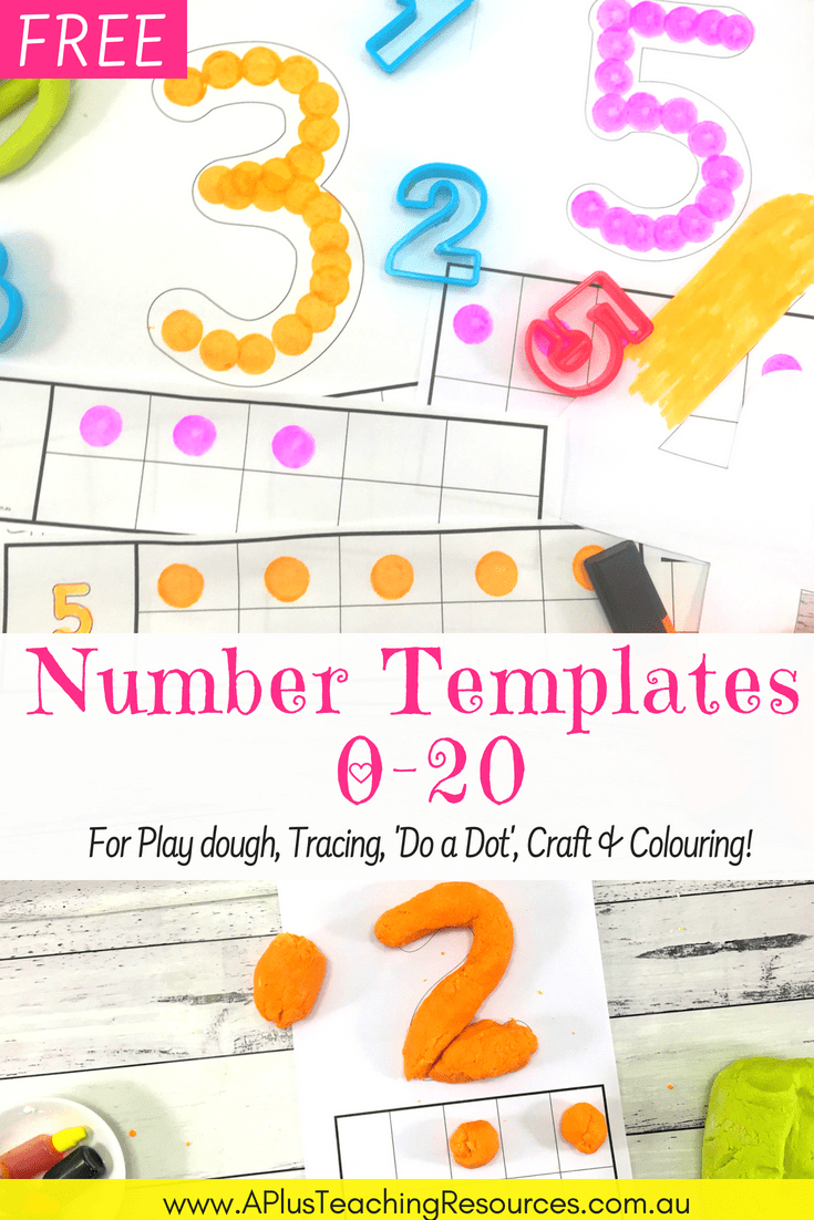 75 Free Printable Numbers Templates 0-20 - Perfect For Hands-On Math! - Free Printable Number Posters