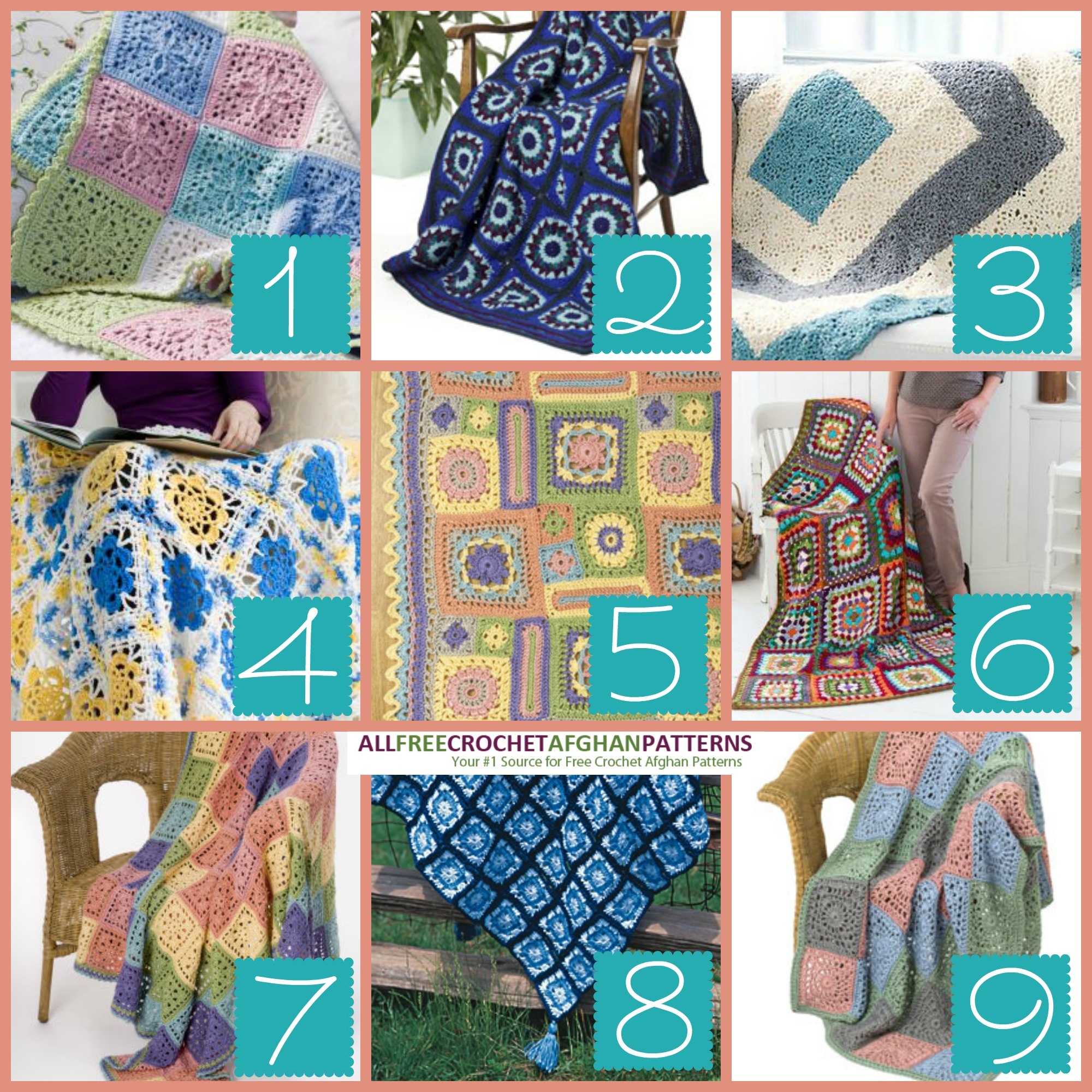 9 Printable Granny Square Afghans - Stitch And Unwind - Free Printable Crochet Granny Square Patterns