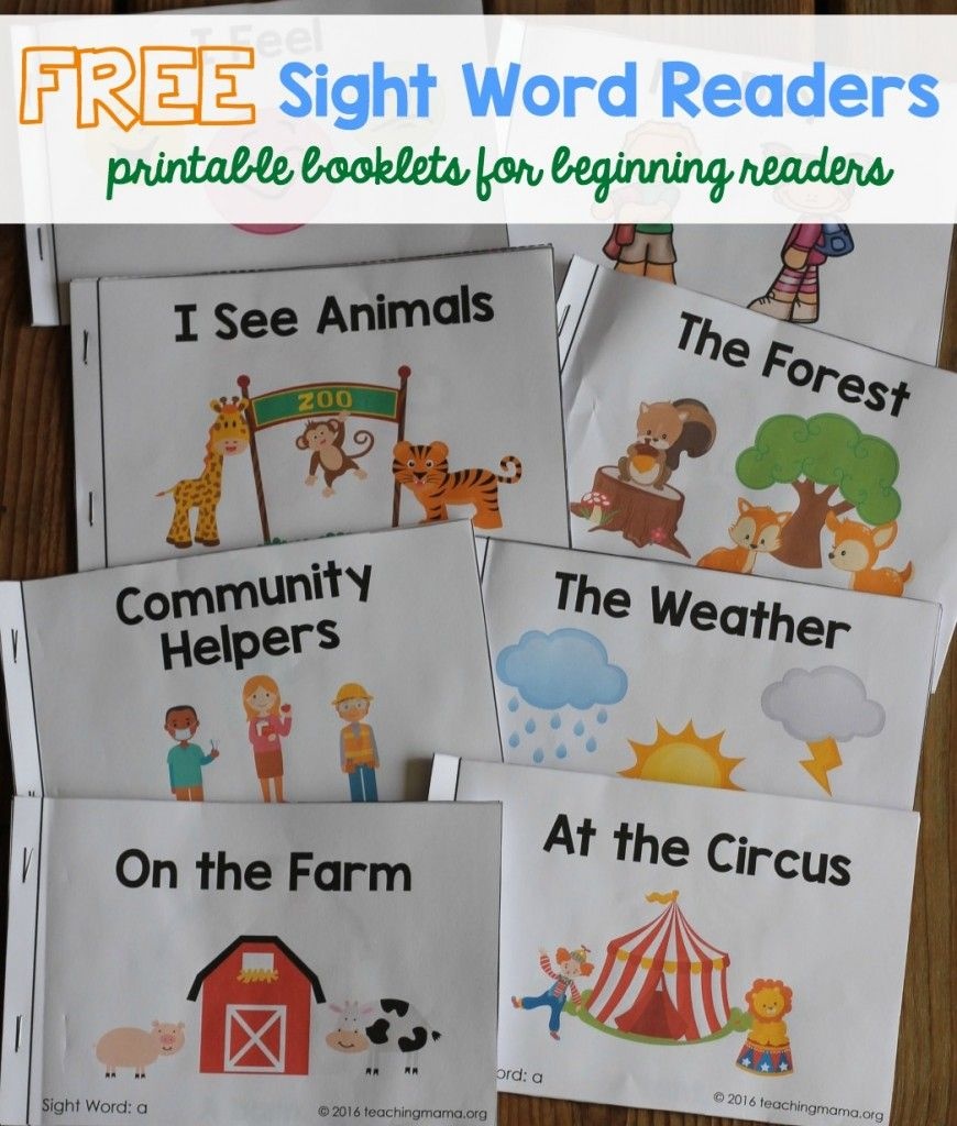 Printable Beginning Reader Books