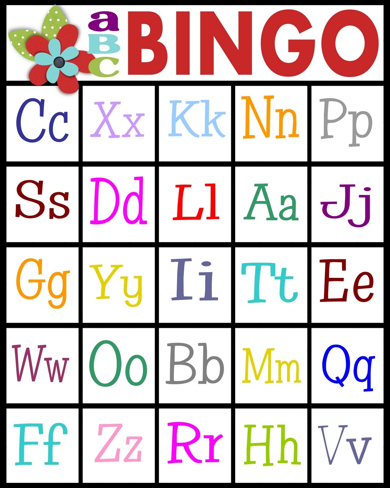 Printable Letter Bingo Printable World Holiday