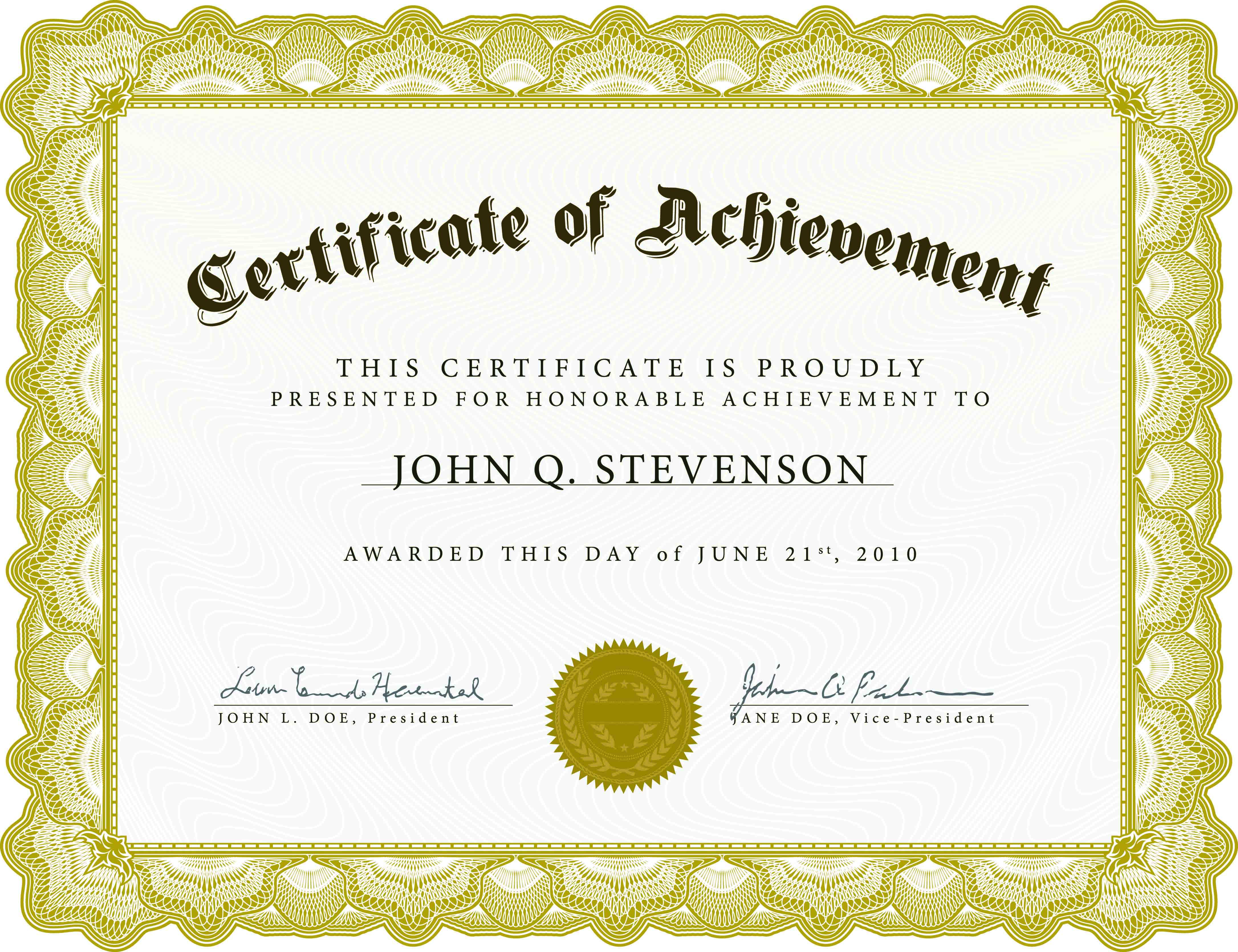 Achieve-Awards-Printable-Certificates - Free Printable Certificates And Awards