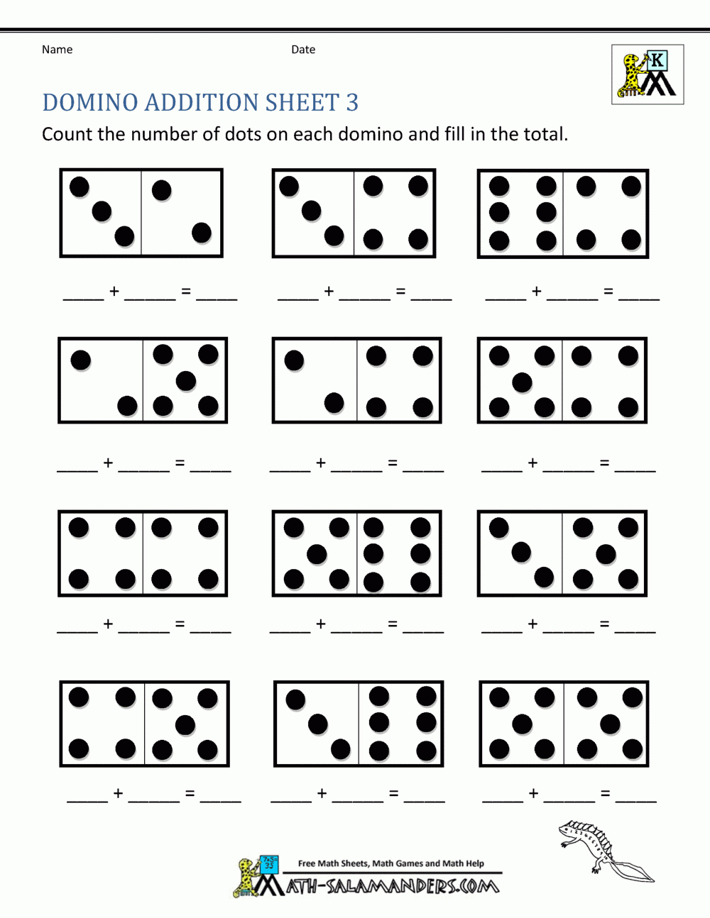 free printable kindergarten addition and subtraction