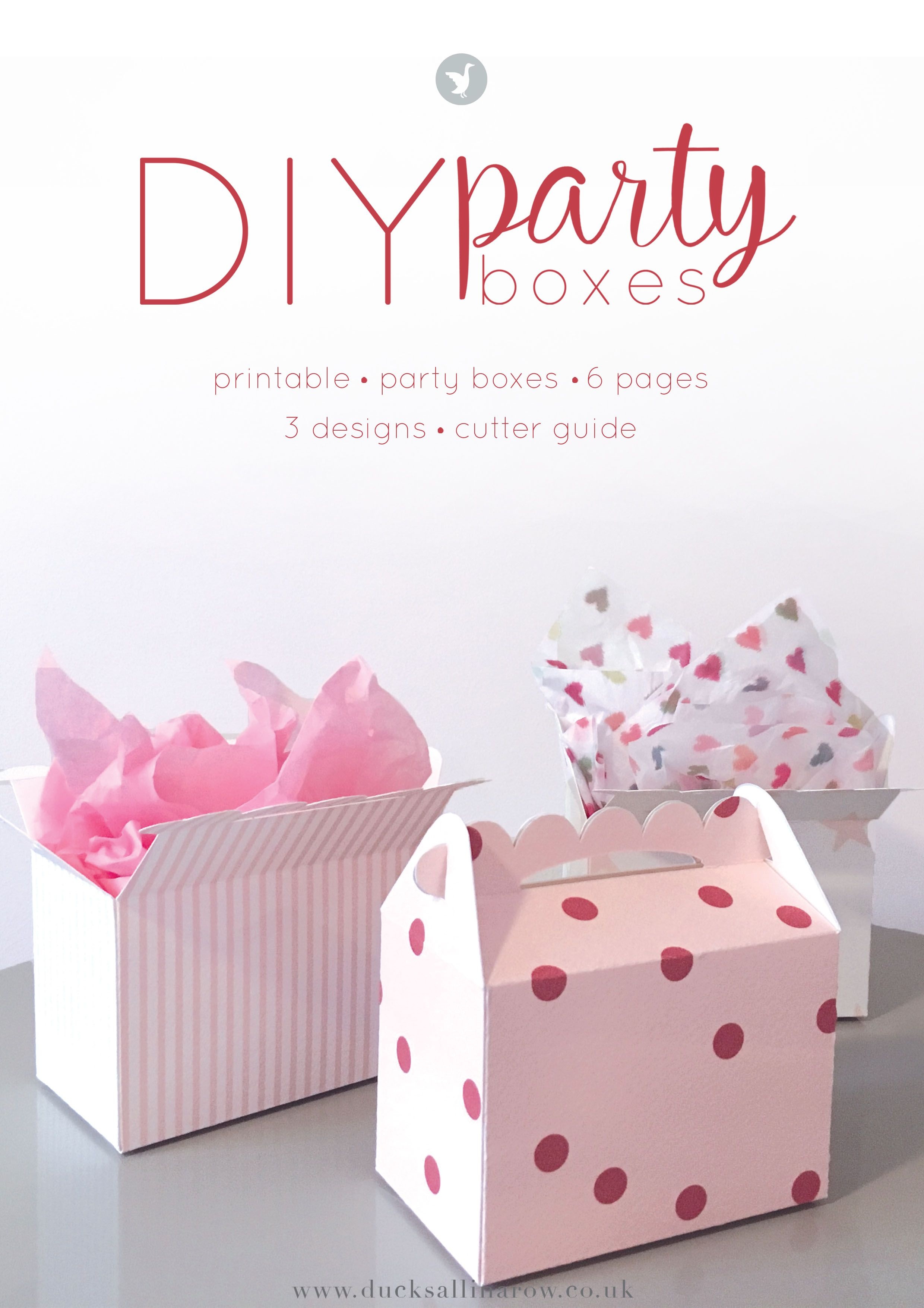 Adorable Diy Party Boxes - Free Printables | Gift Wrapping Ideas - Free Printable Gift Boxes