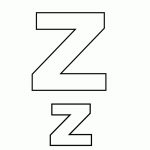 Alphabet Letter Z Coloring Page   A Free English Coloring Printable   Free Printable Alphabet Letters To Color