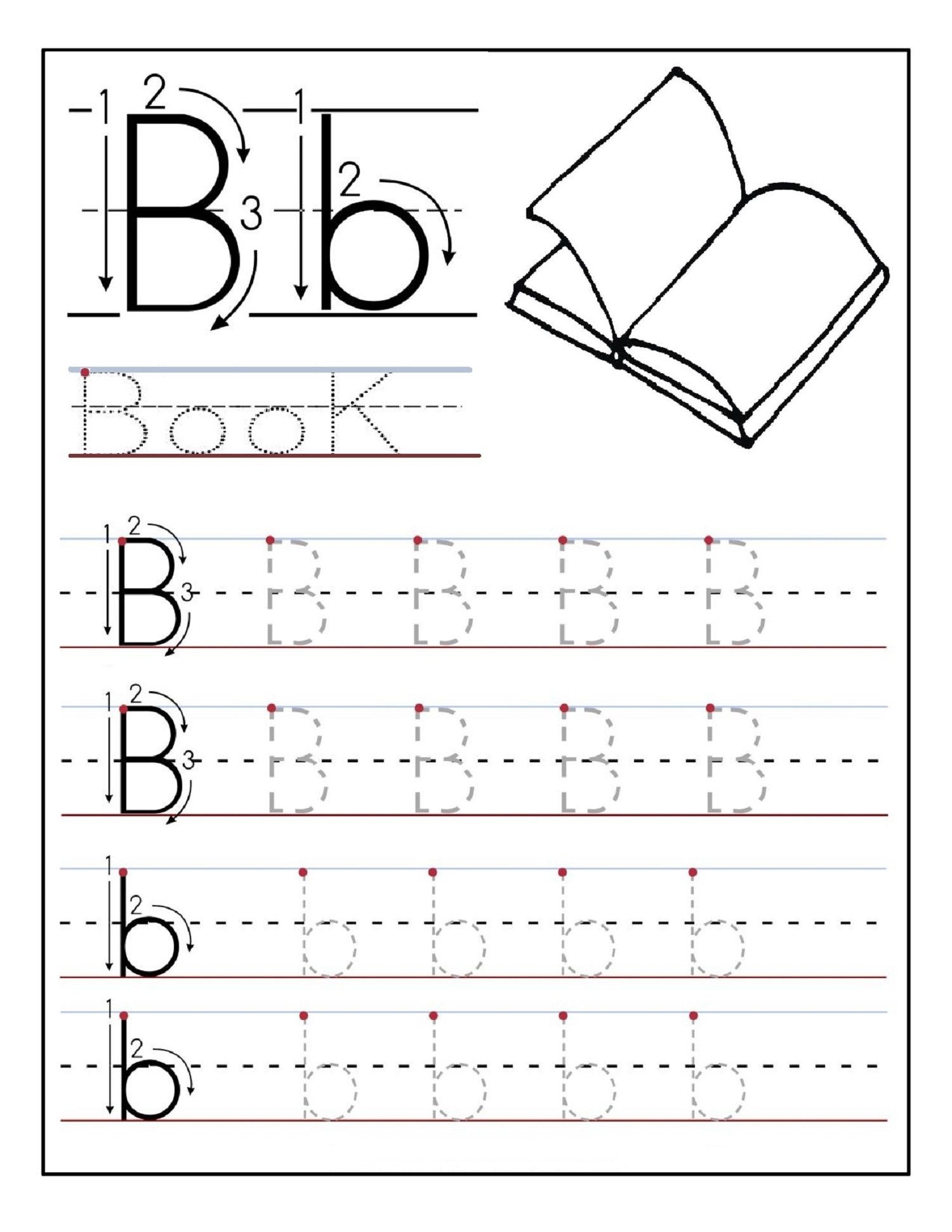 Alphabet Tracing Printables Best For Writing Introduction - Free Printable Letter Writing Worksheets