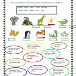 Animals | Free Esl Worksheets | Teachers Resources | Animal   Free Printable Esl Worksheets