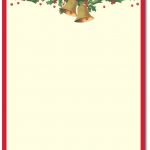 Antique Bells Letterhead | Classroom Fun | Christmas Letterhead   Free Printable Christmas Letterhead