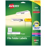 Avery Trueblock File Folder Labels, Sure Feed Technology, Permanent   Free Printable File Folder Labels