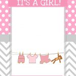 Baby Girl Shower Free Printables | Free Printables | Ideias Para   Free Printable Blank Baby Shower Invitations