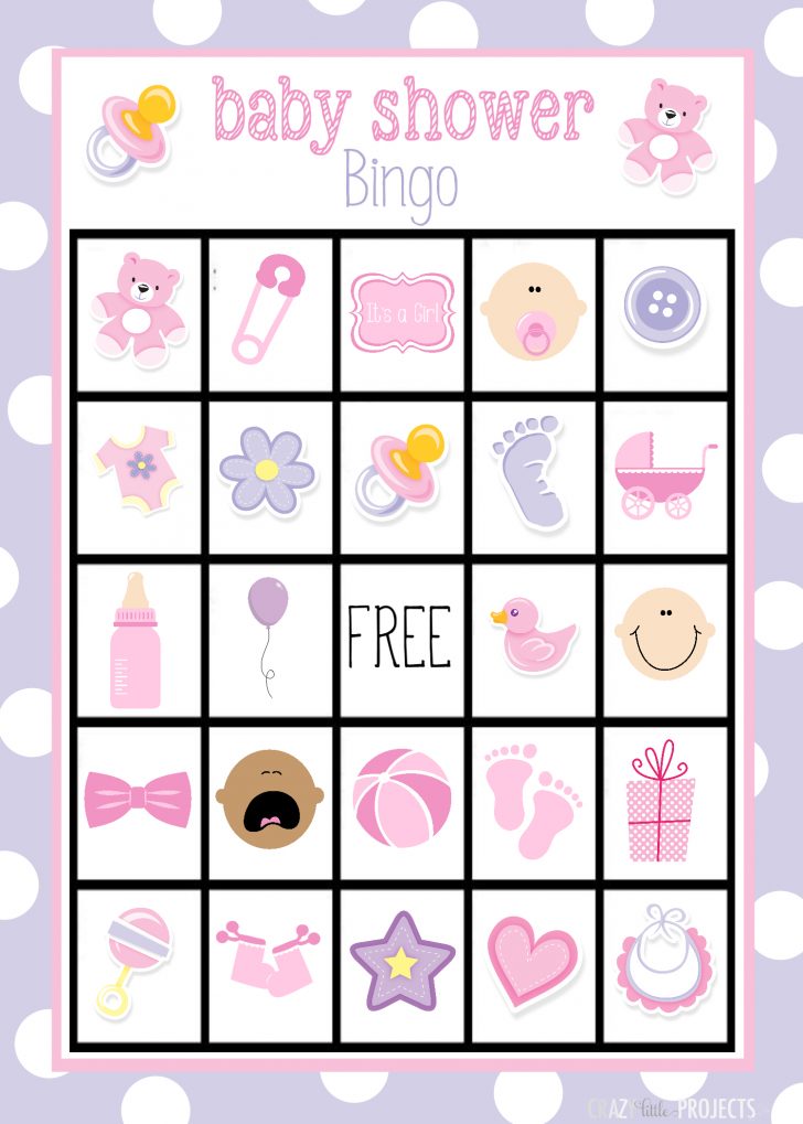 Free Printable Baby Shower Bingo Cards