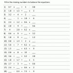 Balancing Math Equations   Free Printable Algebra Worksheets With Answers