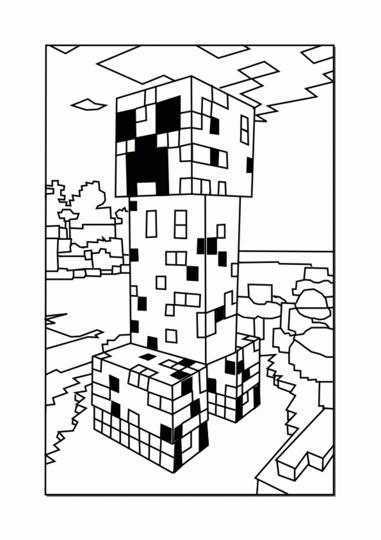 Best Minecraft Creeper Coloring Pages - Free, Printable Minecraft - Free Printable Minecraft Activity Pages