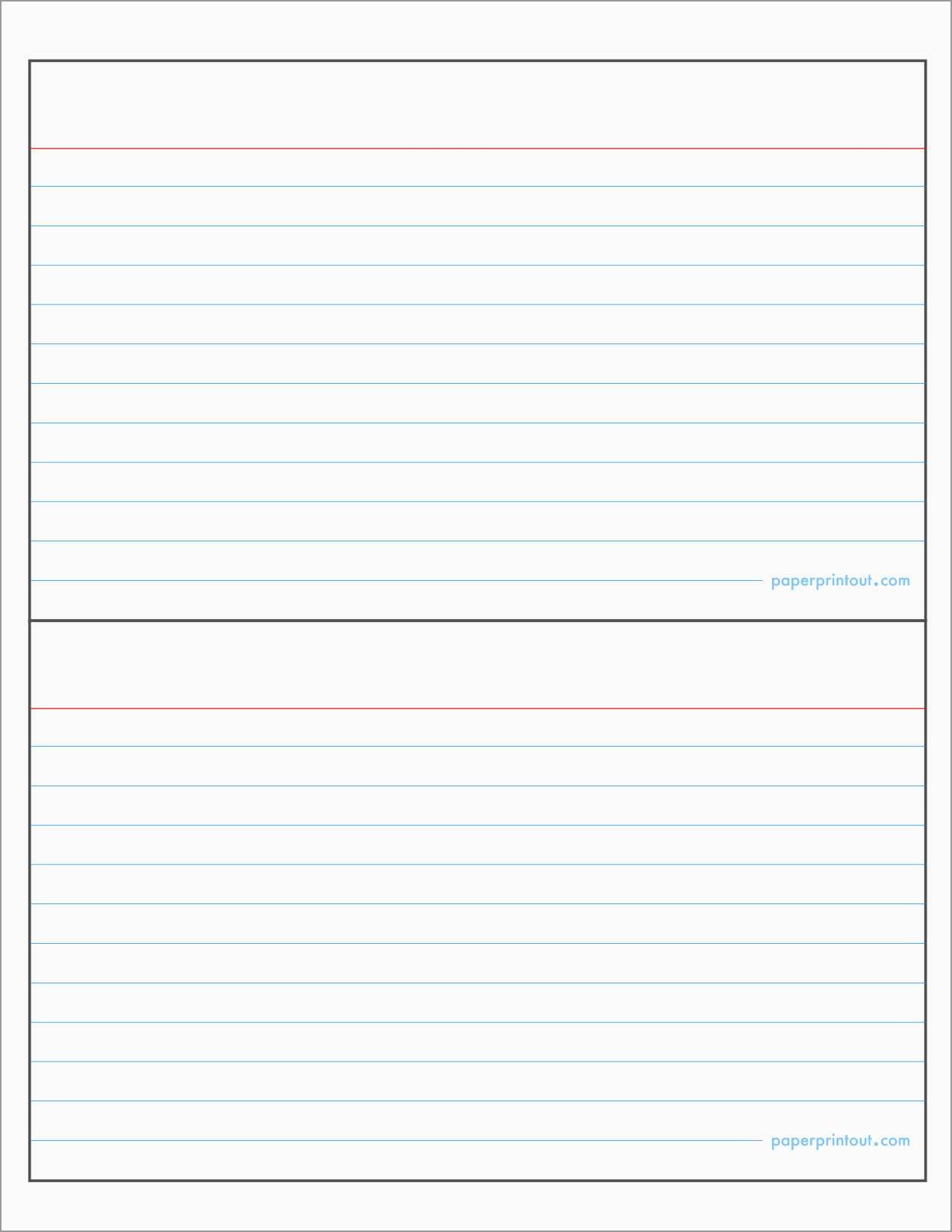 Best Of Free Printable Note Cards Template | Best Of Template - Free Printable Blank Index Cards