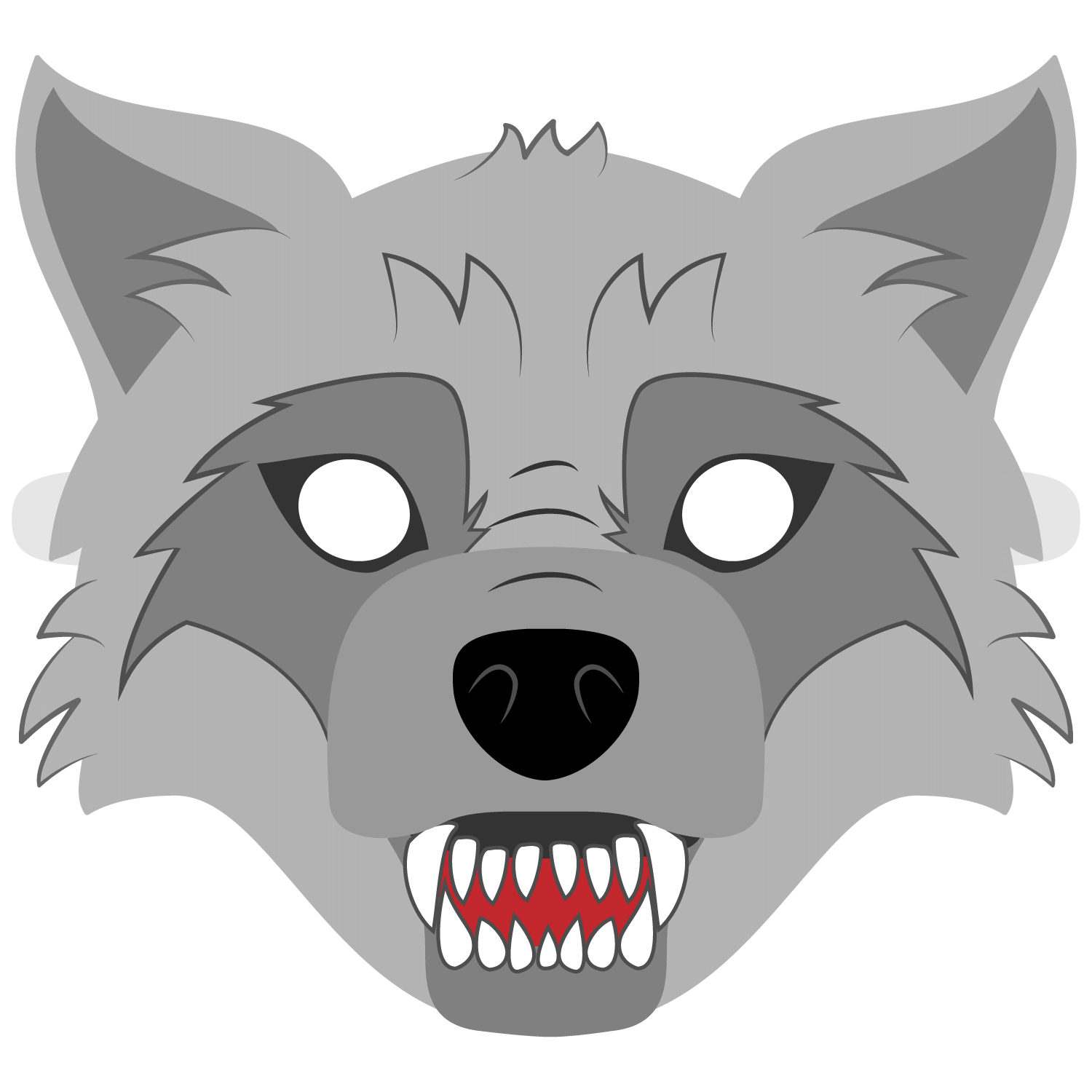Big Bad Wolf Mask Coloring Page Free Printable Coloring Pages Free 