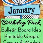 Birthday Pack: Bulletin Board Idea, Graph, Printable Crowns And Medals   Free Printable Birthday Graph