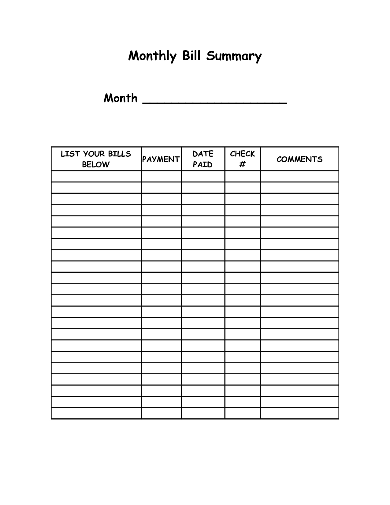 Unique Monthly Bill Organizer Template Excel Mavensocial co Free