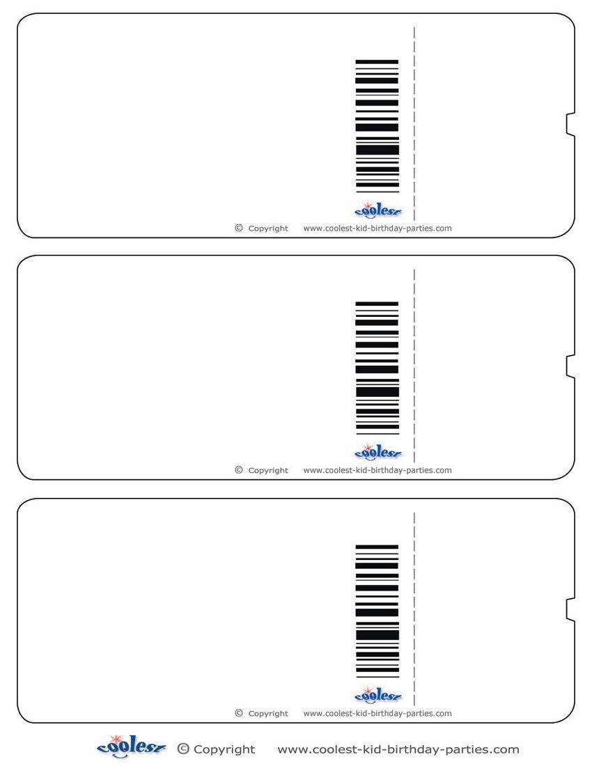 Blank Printable Airplane Boarding Pass Invitations - Coolest Free - Free Printable Boarding Pass