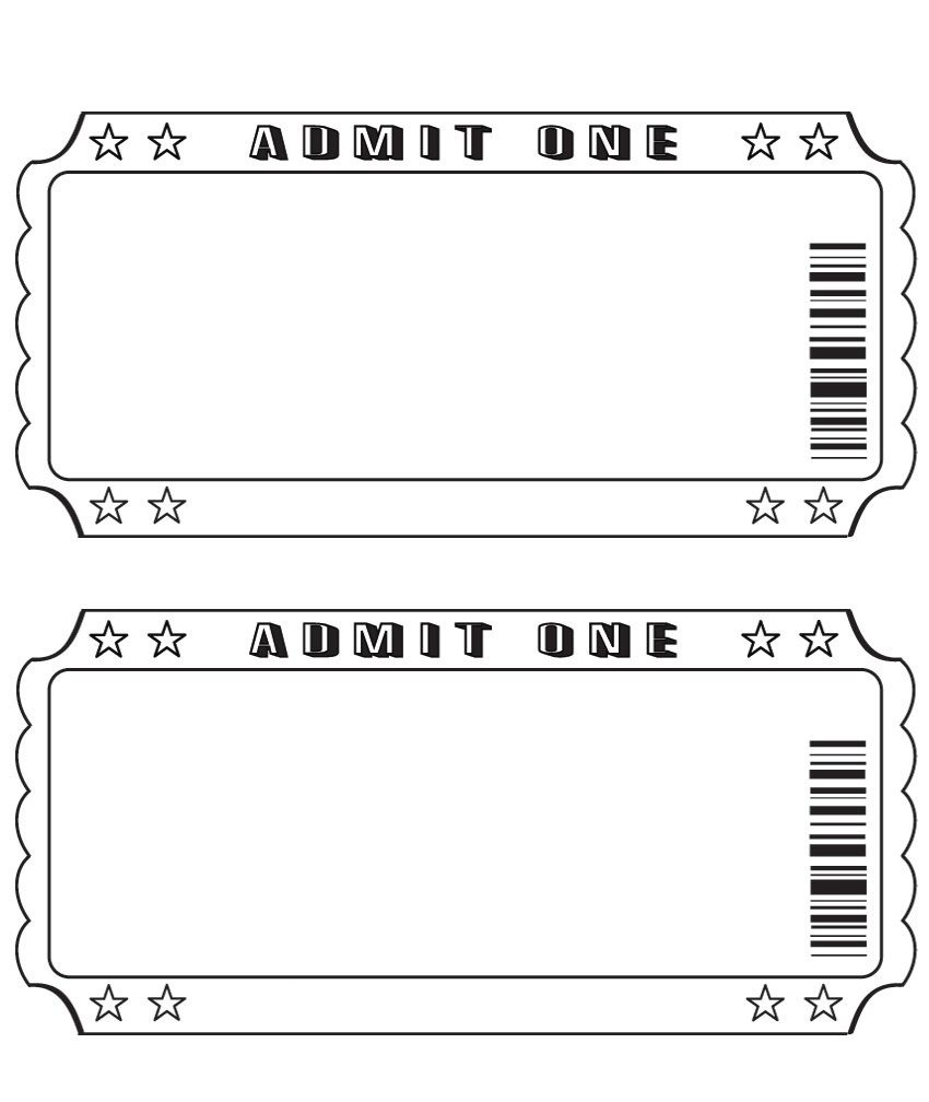 Blank Ticket More | Projects To Try | Ticket Template, Ticket - Free Printable Tickets