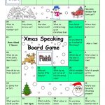 Board Game   Christmas & Santa Worksheet   Free Esl Printable   Free Printable Christmas Board Games