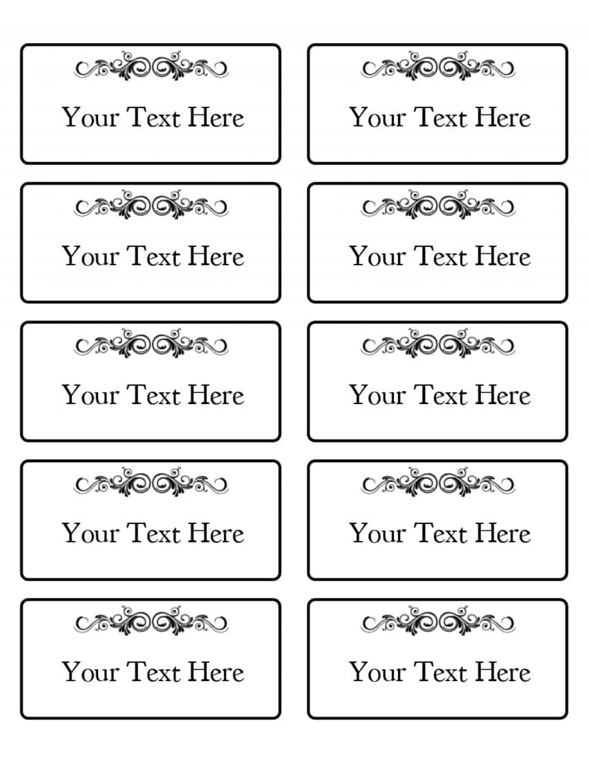 Free Printable Name Tags For Dinner Table