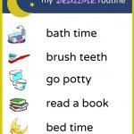 Brush, Book, Bed: A Printable Bedtime Routine Chart For Kids   Free Printable Bedtime Routine Chart