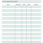 Budget Planner Planner Worksheet Monthly Bills Template Free   Free Printable Spreadsheet