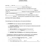 California Unsecured Promissory Note Template   Promissory Notes   Free Promissory Note Printable Form