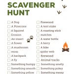 Camping Scavenger Hunt Printable   Paper Trail Design   Free Printable Scavenger Hunt For Kids