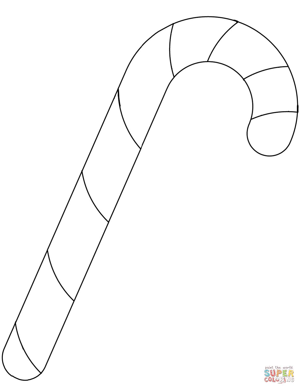 Candy Cane Coloring Page | Free Printable Coloring Pages - Free Candy Cane Template Printable