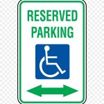 Car Park Sign Disabled Parking Permit Disability   Printable   Free Printable Parking Permits