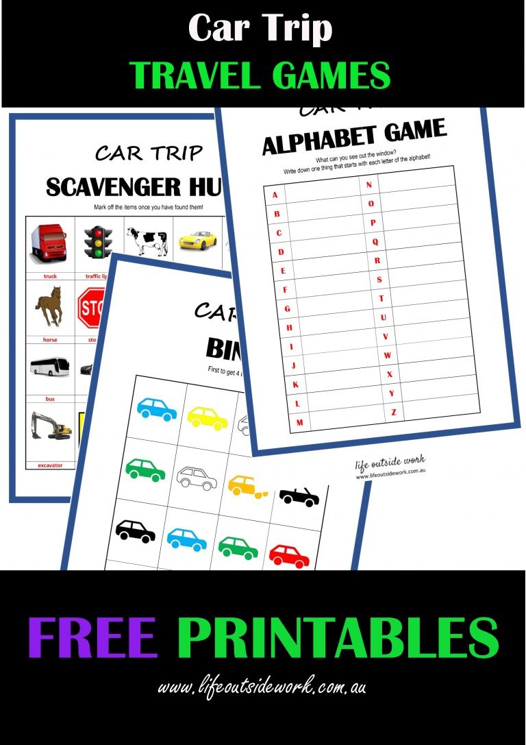 Free Printable Car Ride Games | Free Printable