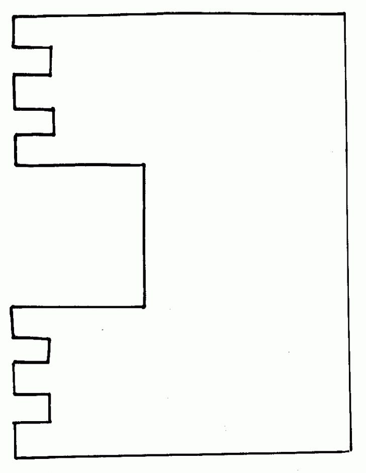 Castle Template Craft | Fantasy Crafts - Print Your Castle Template ...