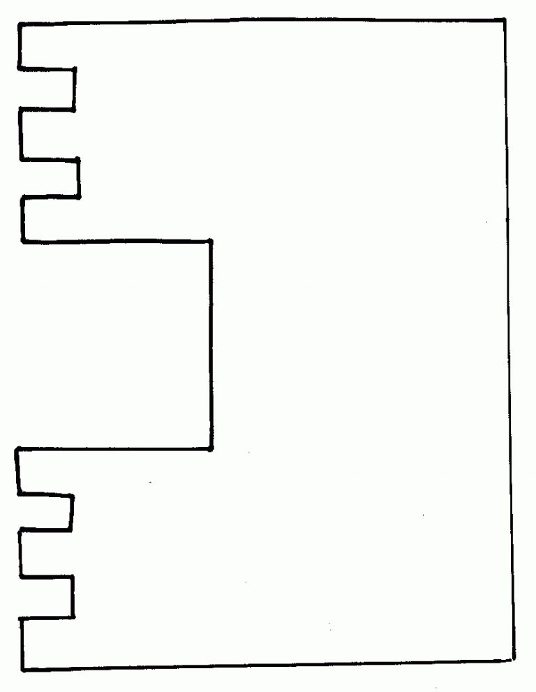 Castle Template Craft Fantasy Crafts Print Your Castle Template 