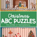 Christmas Alphabet Puzzles   Teaching Mama   Free Printable Alphabet Puzzles