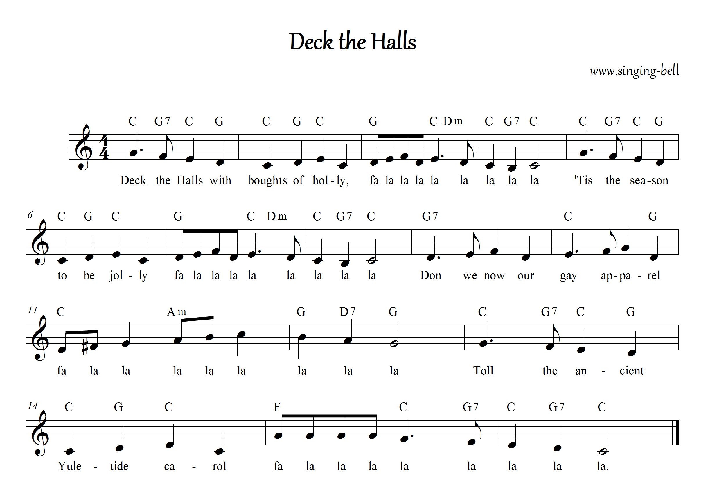 Christmas Carol Sheet Music | 30 Free Scores To Download - Free Printable Sheet Music Lyrics