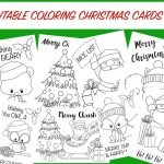 Christmas Coloring Cards   Free Printable Christmas Activity For Kids   Free Printable Cards To Color