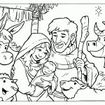 Christmas Coloring Pages For Kids Nativity   Coloring Home   Free Printable Nativity Story Coloring Pages