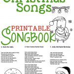 Christmas Songs For Kids – Free Printable Songbook! A Coloring Book   Free Printable Lyrics To Christmas Carols