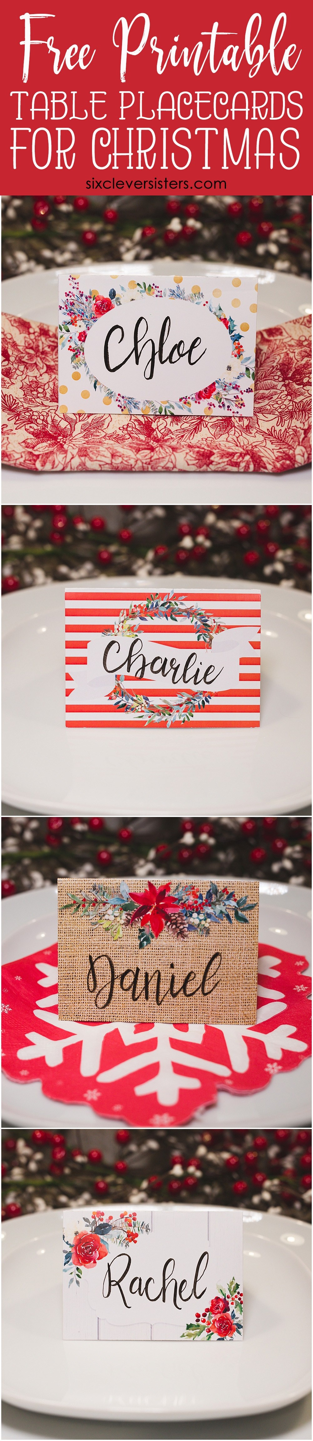 Free Printable Christmas Tent Cards Free Printable