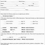 Class Registration Form Template Free Pleasant Course Registration   Free Printable Summer Camp Registration Forms