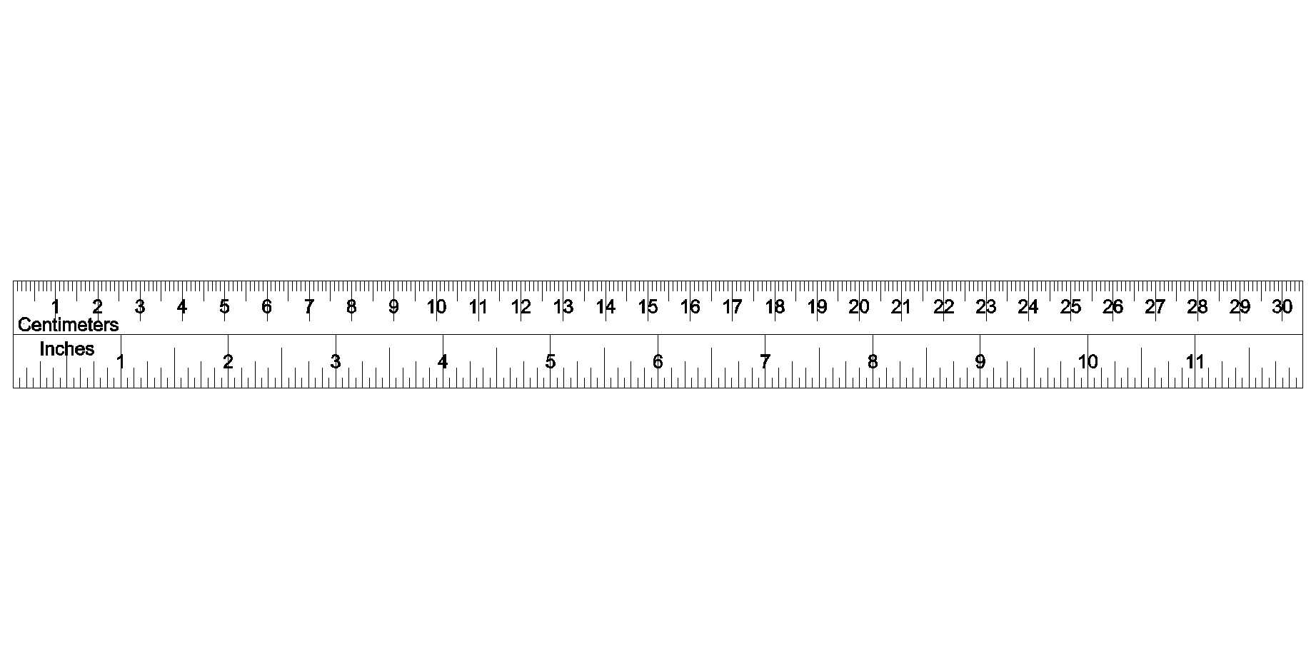 centimeter ruler printable free