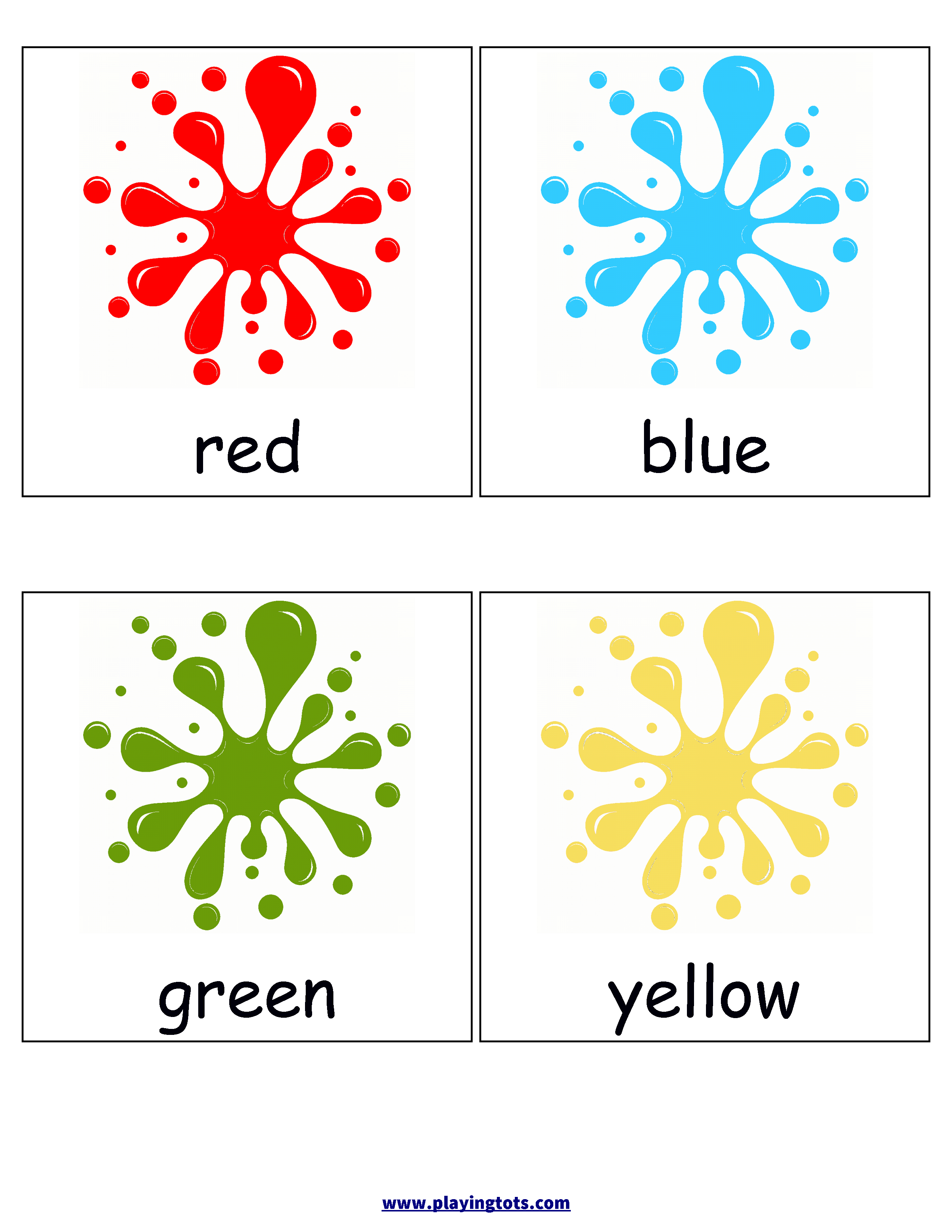 Color Flashcards | ~Colors~ | Color Flashcards, Flashcards For Kids - Free Printable Colour Flashcards