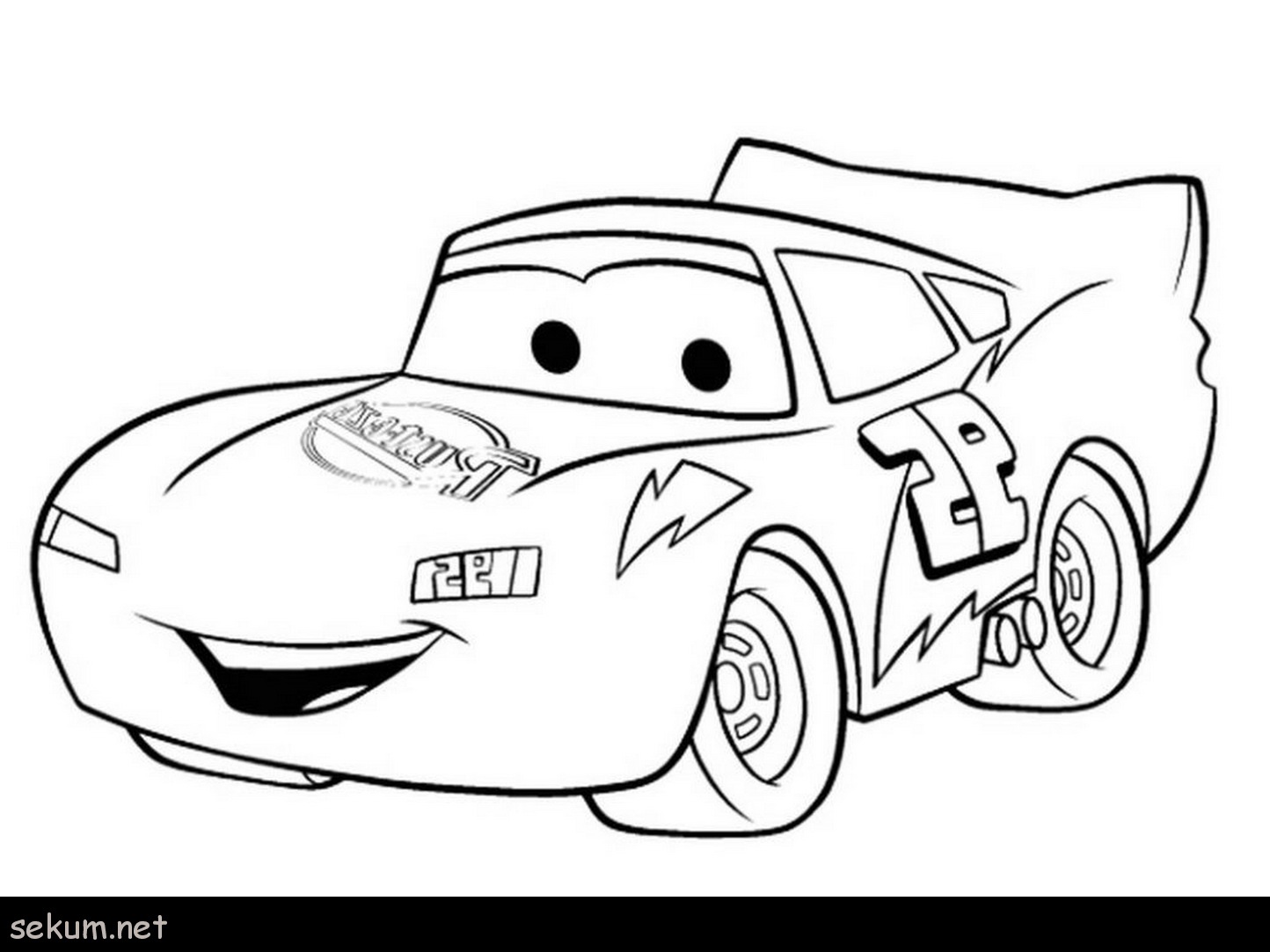 Coloring Book World ~ Cars Lightning Mcqueen Coloring Pages Free - Cars Colouring Pages Printable Free