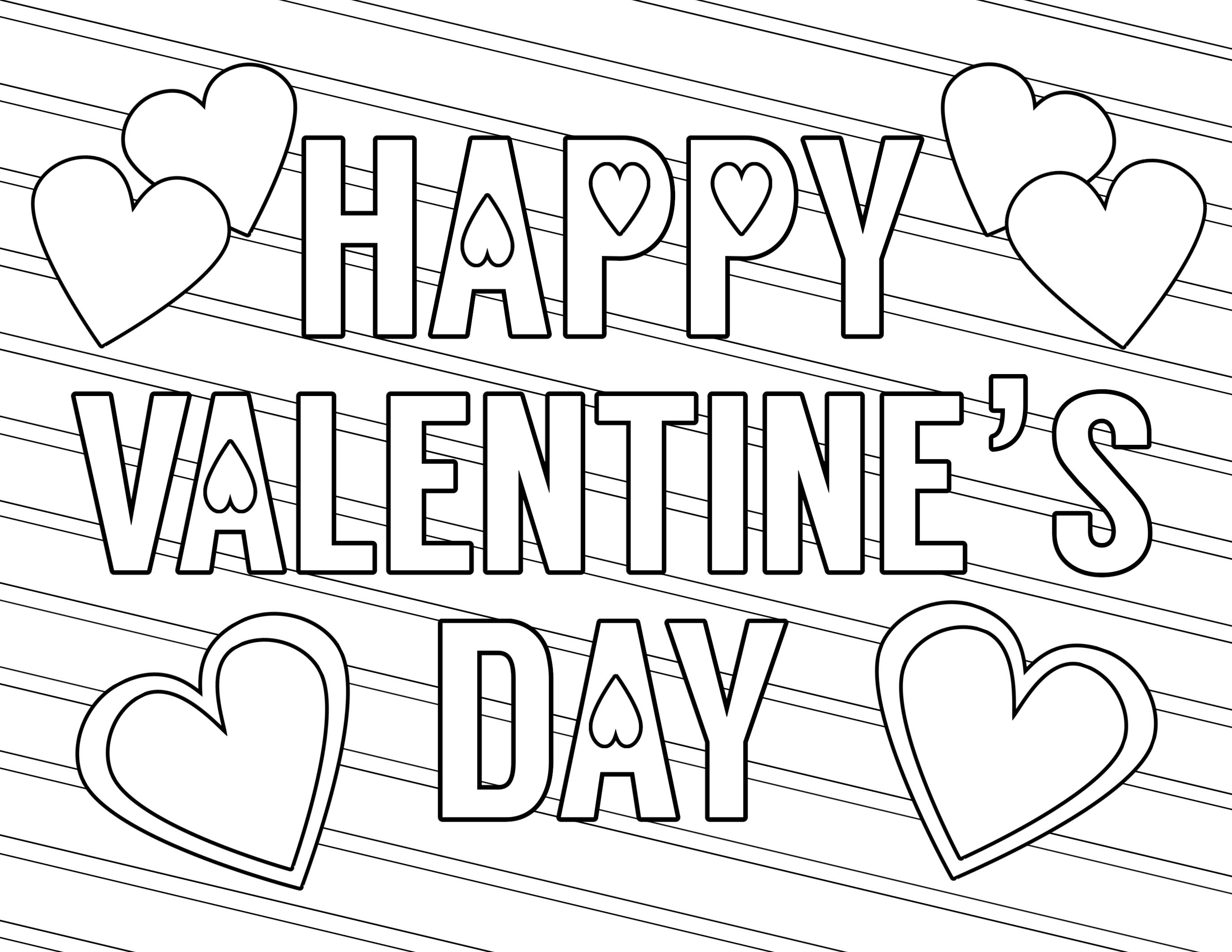 Coloring Ideas : Stunning Free Valentines Day Coloring Pages Page - Free Printable Heart Designs
