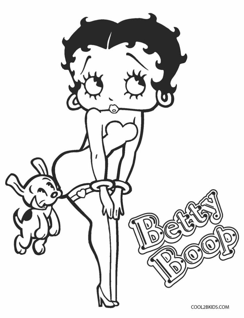 Coloring Pages Ideas: Betty Boop Coloring Pages Free Printable For - Free Printable Betty Boop