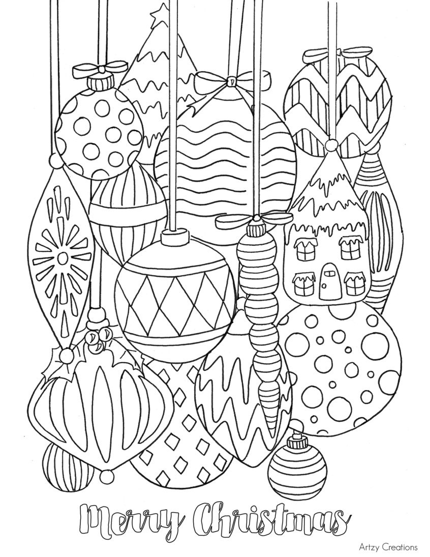 Coloring Pages Ideas: Free Printable Christmas Coloring Pages For - Free Printable Christmas Coloring Pages