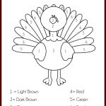 Colornumber Cornucopia | Craft Ideas | Thanksgiving Activities   Free Printable Turkey Craft