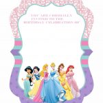Cool Free Template Free Printable Ornate Disney Princesses   Free Printable Disney Invitations