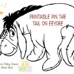 Coolest Winnie The Pooh Baby Shower Game Ideas   Pin The Tail On The Donkey Printable Free