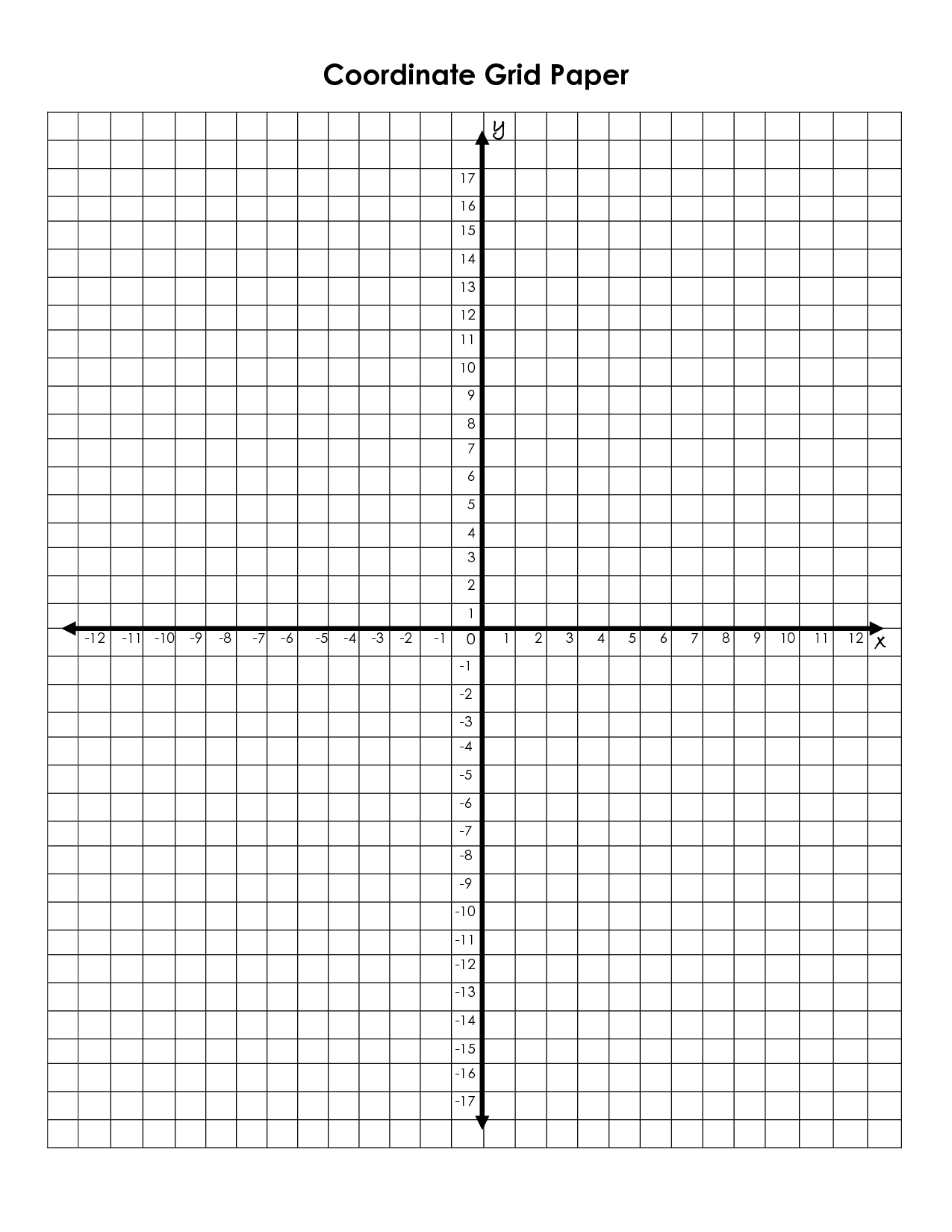 Coordinate+Grid+Graph+Paper+Printable | Math | Printable Graph Paper - Free Printable Coordinate Plane Pictures